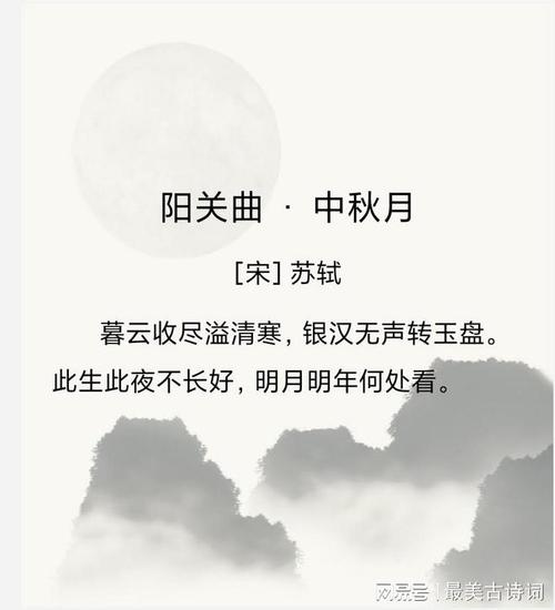 有关月亮的古诗